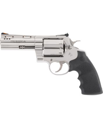 Colt Mfg KODIAKSP4RTS Kodiak44 Mag 6rd 4.25" Polished Ported Vent Rib Barrel &amp; Cylinder, Recessed Target Crown Muzzle, Polished Stainless Steel Frame, Black Hogue Overmolded Grip, Exposed Hammer