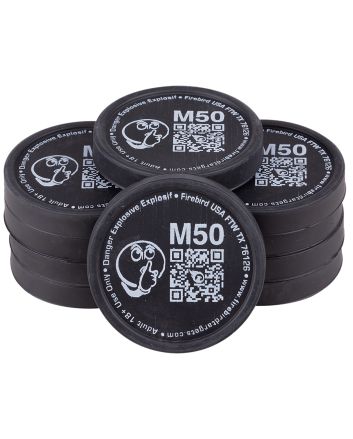 Firebird USA M50 ModeratedMoving Trajectory/Static Universal Firearm Low Noise 50mm/ 10 Pack