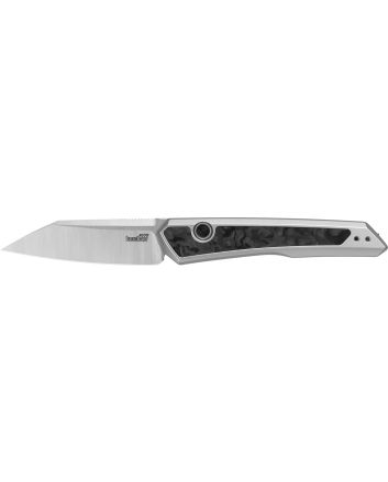 Kershaw 7050 Launch 20 EDC 3" Automatic Reverse Tanto Plain Satin CPM MagnaCut Steel Blade, Black/Gray Aluminum/Carbon Fiber Handle