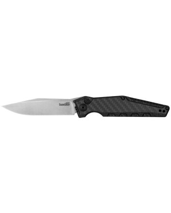 Kershaw 7900CF Launch 7 EDC 3.75" Automatic Clip Point Plain Satin CPM MagnaCut Steel Blade, Black Aluminum/Carbon Fiber Handle