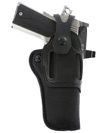 Galco SA95RB Switchback Strongside Crossdraw Belt Black Hybrid Leather-Synthetic Ambidextrous