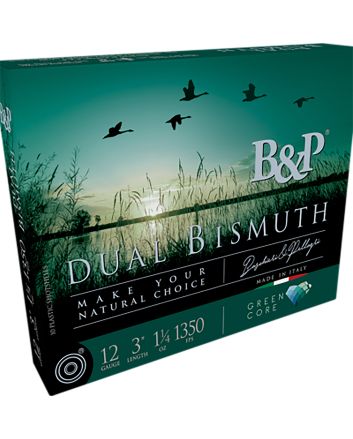 B&amp;p Ammunition 12B4DB43 Dual Bismuth12Gauge 3" 1 1/4oz Bismuth 3/4Shot 10 Per Box/10 Case