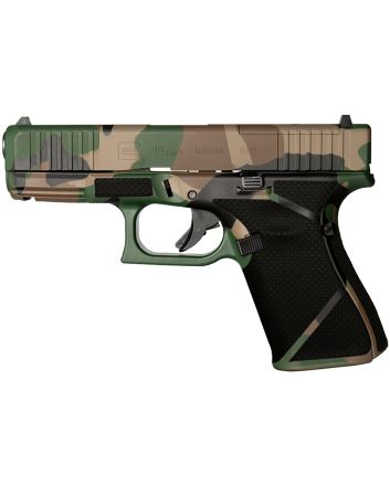 Glock PA195S204MOSNM81 G19 Gen5 MOS Compact Frame 9mm Luger 15+1 4.02" Black GMB Barrel, Camo Cerakote MOS Cut/Serrated Steel Slide, M81 Camo Polymer Frame w/Picatinny Rail, Ambidextrous