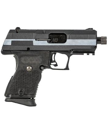 Hi-Point YC380CFRDCT YC380 w/Red Dot 380 ACP 10+1 3.93" Black Threaded Barrel, Black/Chrome Serrated Steel Slide, Black Polymer Frame w/Picatinny Rail, Black Plastic Grip, Crimson Trace Red Dot