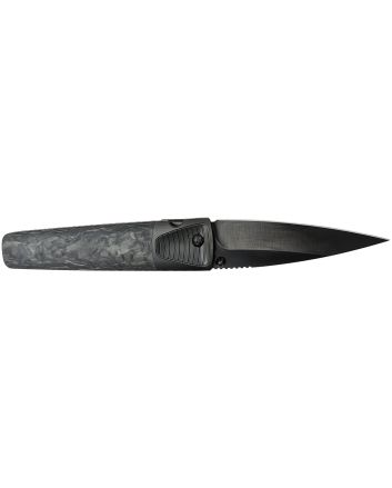 Cold Steel CSFL42CLD Caledonian 60 4.25" Folding Spear Point Plain Black Matte PVD CPM 20V SS Blade, Forged Carbon Fiber Handle