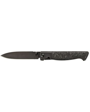 Cold Steel CSFL39SDP Spectre3.80" Folding Drop Point Plain Black Matte PVD CPM 20V SS Blade, Forged Carbon Fiber Handle