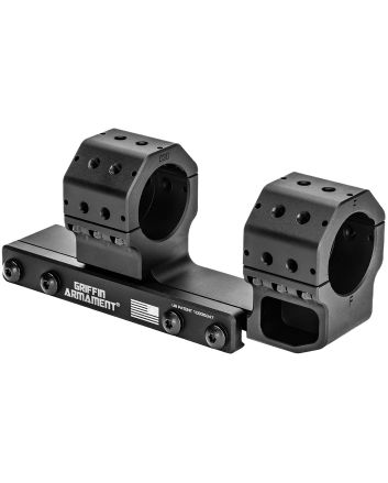 Griffin Armament GSMC1425H34MM Cantilever MountBlack Anodized 34mm Tube Cantilever Mount 15 MOA