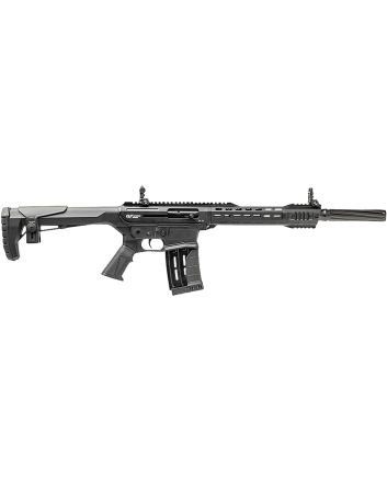 Gforce Arms GF251220 GF2512 Gauge Semi-Auto 3" 5+1 20" Black Cerakote Spiral Threaded Barrel, Black Cerakote Picatinny Rail Aluminum Receiver, Black Adjustable Synthetic Stockw/Black Rubber Grip