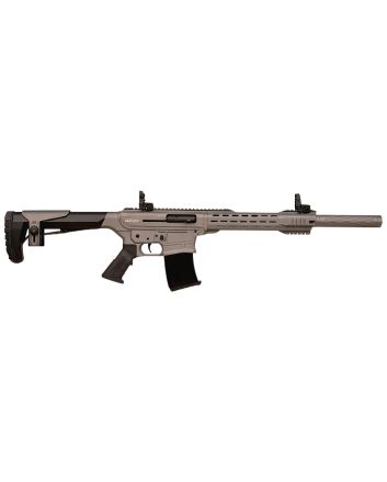Gforce Arms GF251220TG GF2512 Gauge Semi-Auto 3" 5+1 20" Tungsten Cerakote Threaded Barrel, Tungsten Cerakote Receiver, Black Synthetic Stock