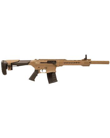 Gforce Arms GF2512FDE GF2512 Gauge Semi-Auto 3" 5+1 20" Flat Dark Earth Cerakote Threaded Barrel Flat Dark Earth Cerakote Receiver, Black Synthetic Stock