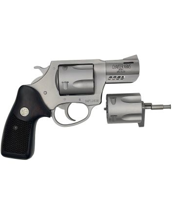 Charter Arms 73920 Mag Pug &amp; Pitbull38 Special 357 Mag 9mm 5 Shot 2.2" Stainless Steel Classic Walnut Wood Grip