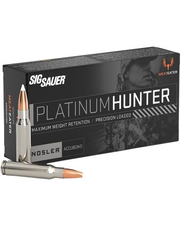 Sig Sauer E65CMPH14020 Platinum Hunter6.5Creedmoor 140gr Bonded Polymer Tip 20 Per Box/10 Case