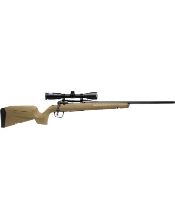 Savage Arms 32168 Axis 2 XP Combo 25-06 Rem 4+1 22" Black Sporter Barrel, Black Drilled &amp; Tapped Steel Receiver, Fixed Flat Dark Earth Synthetic Stock, Right Hand, Boresighted 3-9x40