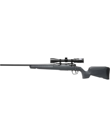 Savage Arms 32251 Axis 2 XP Combo Compact 243 Win 4+1 20" Matte Black Heavy Sporter Barrel &amp; Drilled &amp; Tapped Carbon Steel Receiver, Fixed Matte Gray Synthetic Stock, Left Hand, Boresighted 3-9x40mm