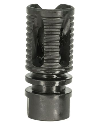 Lead &amp; Steel Llc LS-SAW-FH-1-2X28 Saw Style Flash Suppressor1/2"-28 tpi Black 4140 Steel Closed Tine