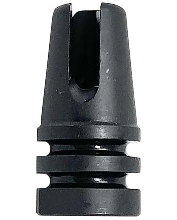Lead &amp; Steel Llc LS-A1-FH-1-2X28 M16A1 Style Flash Suppressor1/2"-28 tpi Black 4140 Steel Three Prong