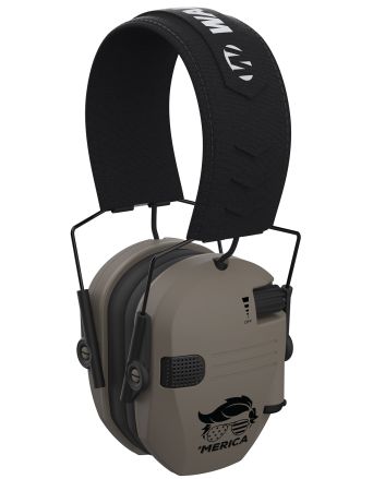Walker's GWPRSEMT24MERFDE Razor Merica Muffs Polymer Over the Head Flat Dark Earth