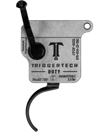 TriggerTech R70SDB33TNC SpecialBlack Single-Stage Curved Fits Remington 700 Right