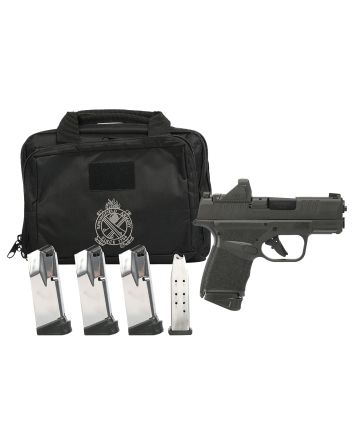 Springfield Armory HC9319BOSPCAP Hellcat OSP *CA Compliant 9mm Luger Gear up 2024 Includes Viridian RFX-11 Green Dot Optic, 3 10rd Magazines (Total of 5), Dual Range Bag