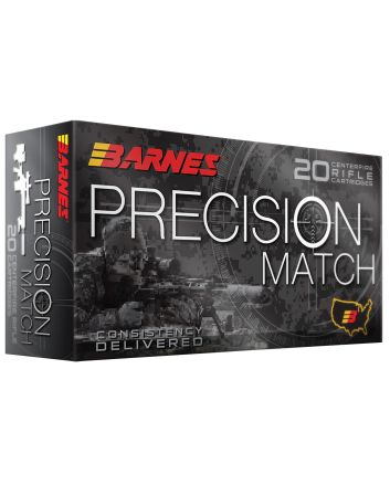 Barnes Bullets 32018 Precision Match223Rem 77gr Match Burner OTM BT 20 Per Box/10 Case