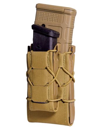 High Speed Gear 24DD00CB TACO Gen 2 Double Decker Coyote Brown Nylon MOLLE Compatible w/ Rifle/Pistol