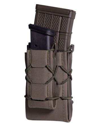 High Speed Gear 24DD00OD TACO Gen 2 Double Decker OD Green Nylon MOLLE Compatible w/ Rifle/Pistol