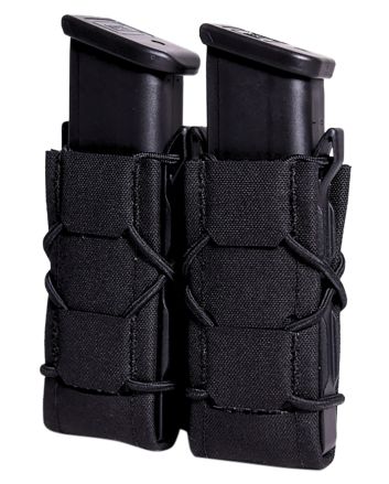 High Speed Gear 24PT02BK TACO Gen 2 Double Pistol Black Nylon MOLLE Compatible w/ Pistol