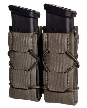 High Speed Gear 24PT02OD TACO Gen 2 Double Pistol OD Green Nylon MOLLE Compatible w/ Pistol