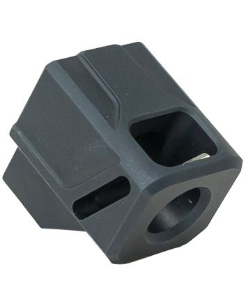 Faxon Firearms FFPACOMPDSG01 EXOS-513 Compensator Black Nitride 6061 Aluminum 1/2"x28 Threads 1.10" OAL Compatible w/ Glock Gen 3 19/17/34