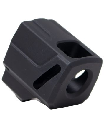 Faxon Firearms FFPACOMPSSS01 EXOS-525 Compensator Black Nitride 6061 Aluminum 1/2"x28 Threads 1.125" OAL Compatible w/ Sig Sauer P365/P365 XL