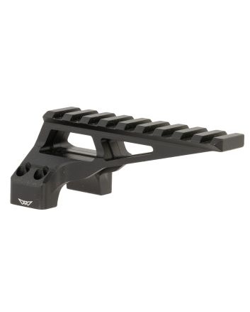 Warne 7859M DiviingBoard MountBlack Aluminum 30mm Tube Picatinny Rail
