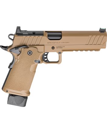 Springfield Armory PH9119AOSCB 1911 DS Prodigy 9mm 20+1 17+1 5" Coyote Brown Cerakote Optic Ready Carbon Steel Slide Polymer Grip