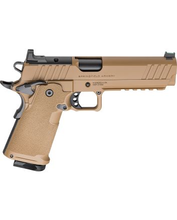 Springfield Armory PH9119AOSCBLC 1911 DS Prodigy 9mm 10+1 5" Coyote Brown Cerakote Optic Ready Carbon Steel Slide Polymer Grip