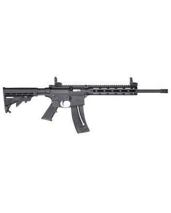 Smith &amp; Wesson 14375 M&amp;P15-22 Sport Bundle .22 LR 25+1 16.50" Black Threaded Barrel Polymer Receiver Black Handguard Grip
