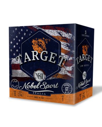 Nobel/eurosports Llc ANSLR19 Target Low Recoil 12Gauge 2.75" 1oz 9Shot 25 Per Box/10Case