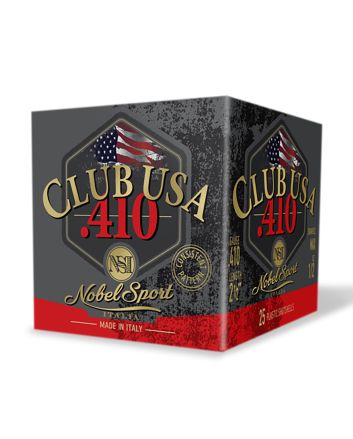 Nobel/eurosports Llc ANS4126Club USA 410Gauge 2.50" 1/2oz 6Shot 25 Per Box/10 Case