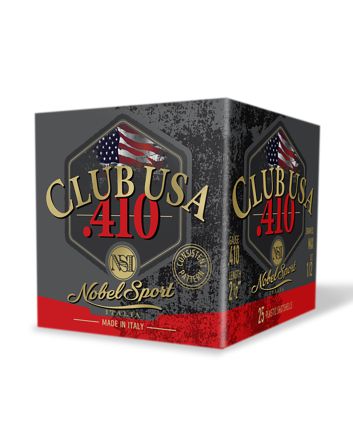 Nobel/eurosports Llc ANS41275Club USA 410Gauge 2.50" 1/2oz 7.5Shot 25 Per Box/10 Case