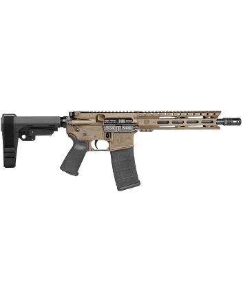 Diamondback DB1916K061 DB155.56 NATO 30+1 10" Flat Dark Earth Cerakote Heavy Barrel 9" M-LOK Handguard 7075-T6 Aluminum SBA3 Brace Magpul MOE Grip