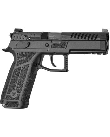 CZ-USA 01670 P-09 F Nocturne Full Size Frame 9mm Luger 10+1 4.53" Black Steel Barrel, Black Optic Cut/Serrated Steel Slide, Black Polymer Frame w/Picatinny Rail, Textured Grip
