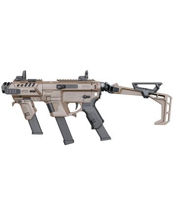 Recover Tactical PIXPMGFST02 P-IX+MGPG9 SR20 Metal Front Guard Folding Stock Tan