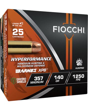 Fiocchi 357BA Hyperformance357Mag 140gr XPB 25 Per Box/8 Case