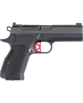 Dan Wesson 92104 DWXCompact Frame 9mm Luger 15+1 4" Black Match Grade Barrel, Black DLC Serrated Slide, Black Aluminum Frame w/Beavertail, Black Aluminum Grip