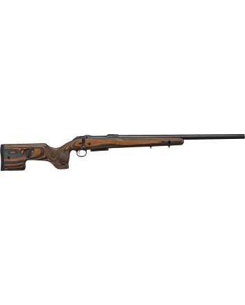 CZ-USA 07501 CZ 600 Range 223 Rem 5+1 24" Black Threaded Barrel &amp; Receiver, Adjustable Black/Brown Laminate Stock