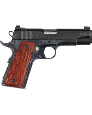Dan Wesson 01779 Heirloom 2024 45 ACP 8+1 4.25" Stainless Steel Barrel, Blued Serrated Carbon Steel Slide, Black Steel Frame w/Beavertail, Cocobolo Grip