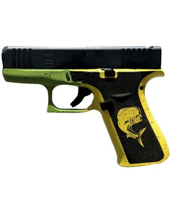 Glock UX4350204MAHIFR G43XSub-Compact Frame 9mm Luger 10+1 3.41" Black GMB Barrel, Black nDLC Serrated Steel Slide, Mahi Polymer Frame w/Front Rail &amp; Beavertail, Black Textured Grip, Ambidextrous