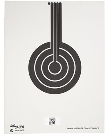 Sig Sauer SCT350 T300 Replacement Target Bullseye Hanging Black/White