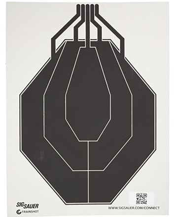 Sig Sauer SCT354 T300 Replacement Target IPSC Hanging Black/White