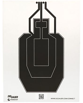 Sig Sauer SCT358 T300 Replacement Target USPSA Hanging Black/White