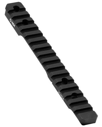 Mdt Sporting Goods Inc 102357BLK 20 MOA Picatinny Scope BaseBlack Anodized Aluminum 11" Long Fits Howa 1500 Long Action