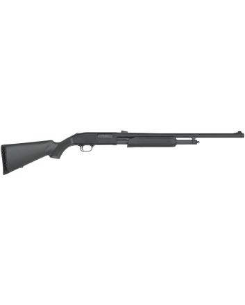 Mossberg 56435 500 Slugster 20 Gauge Pump 3" 5+1 24" Matte Blued Steel Barrel, Matte Blued Receiver, Fixed Synthetic Stock